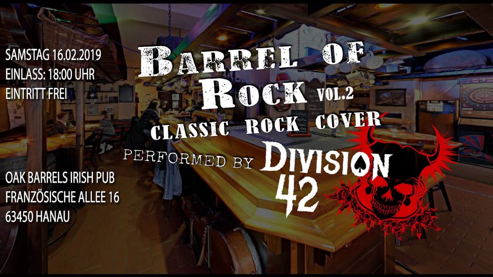 Barrel of Rock Vol.2 - Division42 live - Classic Rock Cover
